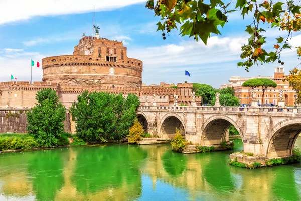 stock image Castel SantAngelo and Ponte SantAngelo, Rome, Italy..