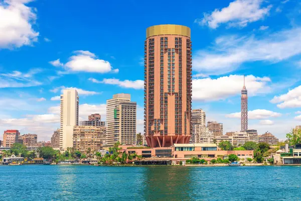 Elite Centrum Cairo Tårn Skyskrabere Ved Nilen Egypten - Stock-foto