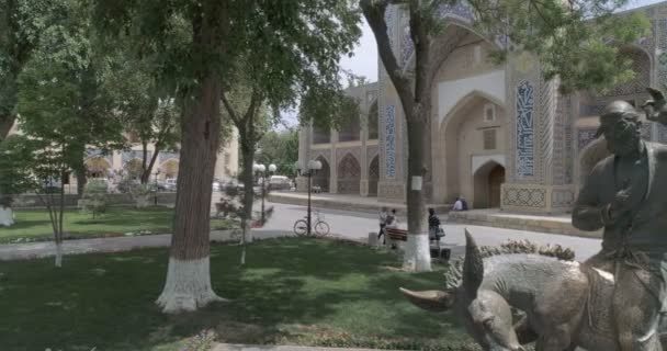 Kukeldash Madrasah Buchara Część Zespołu Architektonicznego Lyab Hauz Nagrane Przez — Wideo stockowe