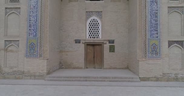 Khanaka Nadir Divan Beghi Architektonického Souboru Lyab Hauz Bukhara Kamera — Stock video