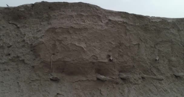 Vol Drone Long Des Anciens Murs Arche Forteresse Boukhara Vue — Video