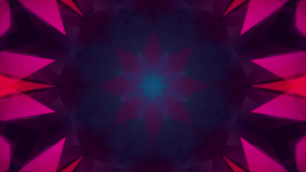 Farbenfroher Kaleidoskopischer Hintergrund Für Vorspann Intro Sequenzen Musikvideos Meditationen Event — Stockvideo