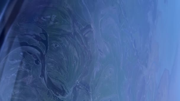 Vertikální Video Letadla Zem Oceán Poblíž Dubaje Letecký Pohled — Stock video