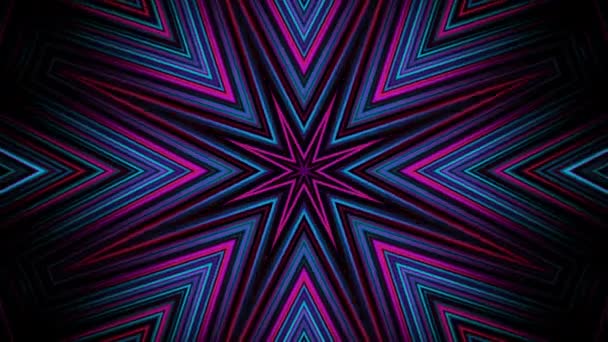 Colorful Looped Kaleidoscopic Background Title Credits Intro Sequences Videoclipes Meditações — Vídeo de Stock