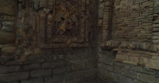 Oude Muren Van Een Oud Magok Attari Moskee Complex Bukhara — Stockvideo