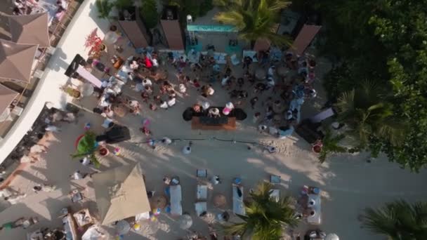 Dubai Bae 114 2023 Bir Gece Kulübündeki Plaj Partisi Sırasında — Stok video