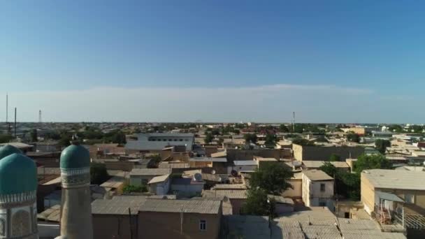 Egy Drón Repül Chor Minor Felett Khalif Niyaz Kul Madraszája — Stock videók