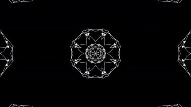 Okların farklı yönlerdeki hareketlerinin siyah ve beyaz bilgisayar animasyonu. Döngülü.