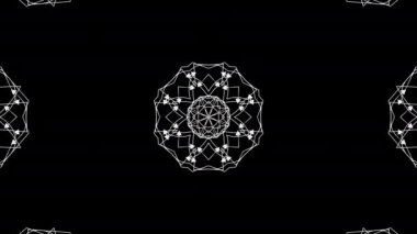 Okların farklı yönlerdeki hareketlerinin siyah ve beyaz bilgisayar animasyonu. Döngülü.