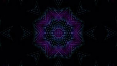 Psikedelik 3d animasyon mor arka plan. CG