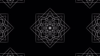 Okların farklı yönlerdeki hareketlerinin siyah ve beyaz bilgisayar animasyonu. Döngülü.