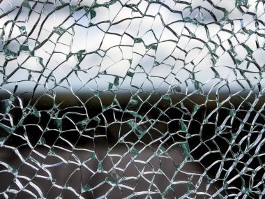 Useful texture overlay. A broken glass on. with many sharp shards. Useful texture overlay for background. 