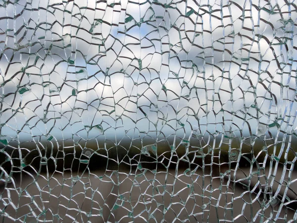 Vidrio Roto Con Muchos Fragmentos Afilados Superposición Textura Útil Para Imagen De Stock