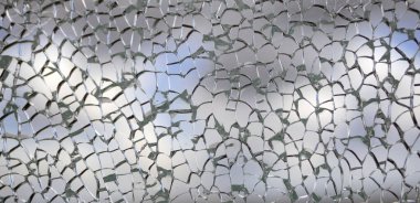 Useful texture overlay. A broken glass on. with many sharp shards. Useful texture overlay for background. 
