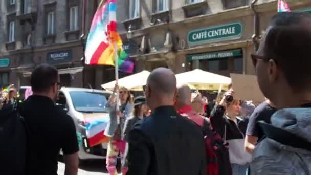 Таллин Эстония Июня 2023 Года Гей Парад Свободы Разнообразия Счастливые — стоковое видео
