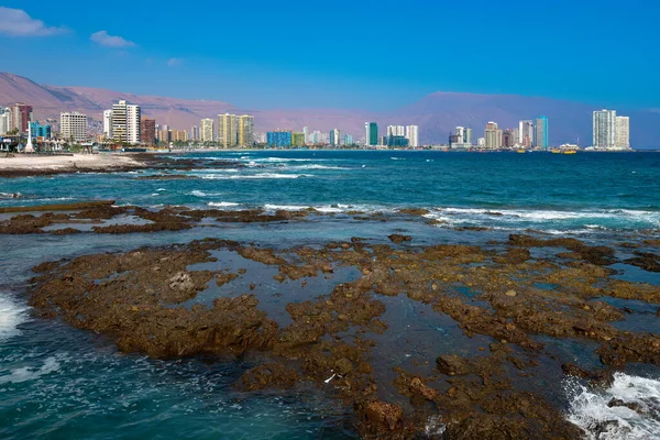 stock image Skyline of buildings in Iquique, Tarapaca Region, Chile