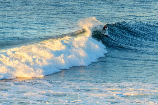 Pichilemu Region Higgins Chile January 2022 Surfer Punta Lobos Surfing — 图库照片