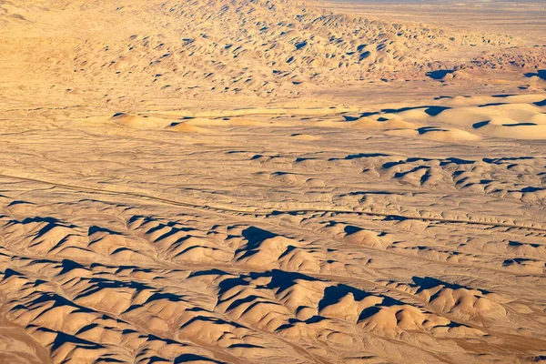 Вид Воздуха Дорогу Пересекающую Пустыню Атакама Чили — стоковое фото