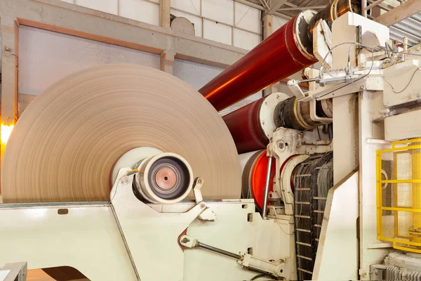 Machines Een Papierfabriek — Stockfoto