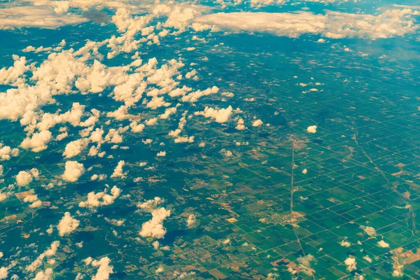 アメリカ合衆国の農場の空中ビュー — ストック写真