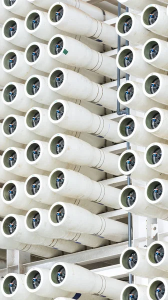 Peralatan Osmosis Terbalik Pabrik Desalinasi — Stok Foto