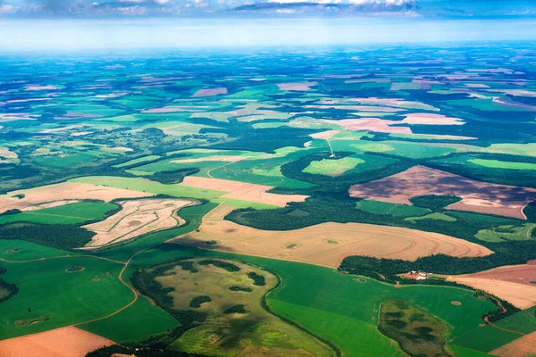 stock image Aerial view of farms in Paraguay.