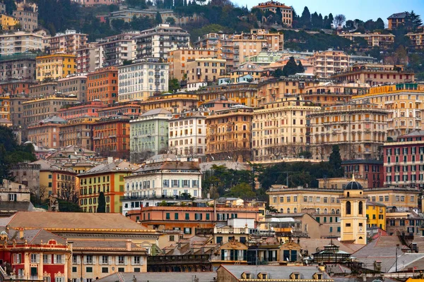 Skyline Genoa Waste Italy — стоковое фото