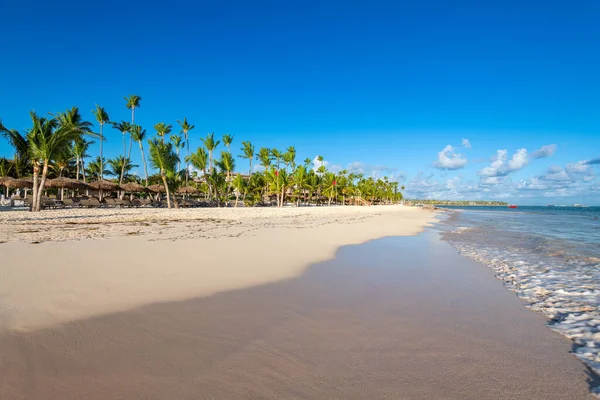 Pláž Bavaro Punta Cana Dominikánské Republice — Stock fotografie