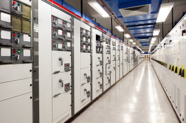 Elektrik şalter odasının perspektifi