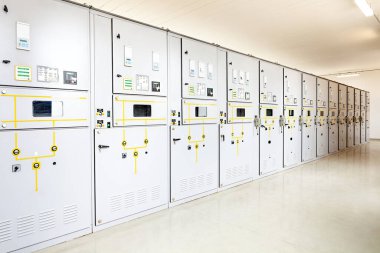 Elektrik şalter odasının perspektifi
