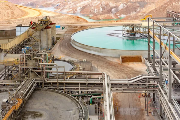 Water Treatment Facility Copper Mine Processing Plant Stock Image