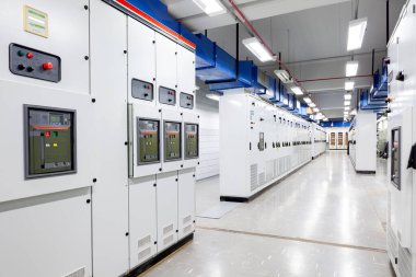Elektrik şalter odasının perspektifi