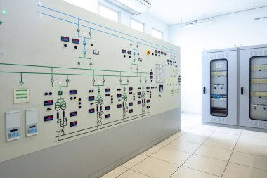 Elektrik şalter odasının perspektifi
