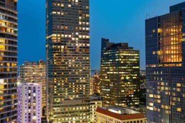 Brickell, Downtown, Miami, Florida, ABD 'deki Ofis ve Apartman Binaları