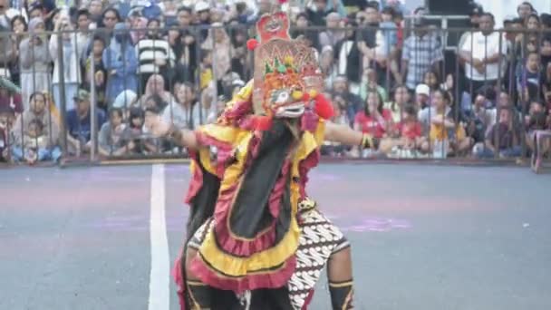 Маланг Індонезія Травня 2023 Виконання Яран Або Лісоруба Одне Традиційних — стокове відео