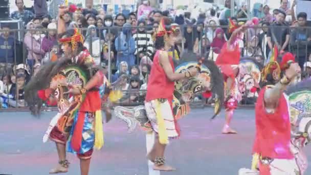 Malang Indonesien Mai 2023 Aufführung Von Jaranan Einer Der Traditionellen — Stockvideo