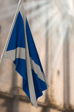 İskoçya bayrağı. 3B Hazırla.