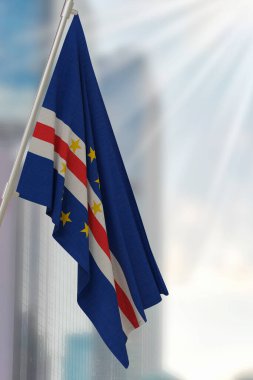 Cape Verde Ulusal Bayrağı. 3B Hazırla.