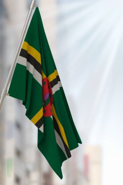 Dominica ulusal bayrağı. 3B Hazırla.