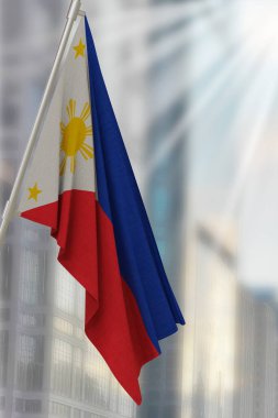 Filipinler ulusal bayrağı. 3B Hazırla.