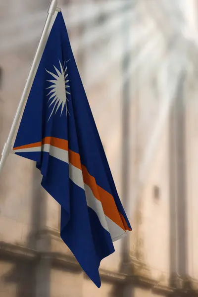 stock image Marshall Islands national flag. Render 3D.