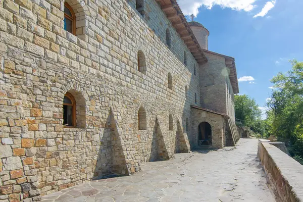 stock image Lyadovsky Usiknovinsky rock men's monastery, Lyadova village in Vinnytsya region, Ukraine. Travel to religious symbolism and iconography. 