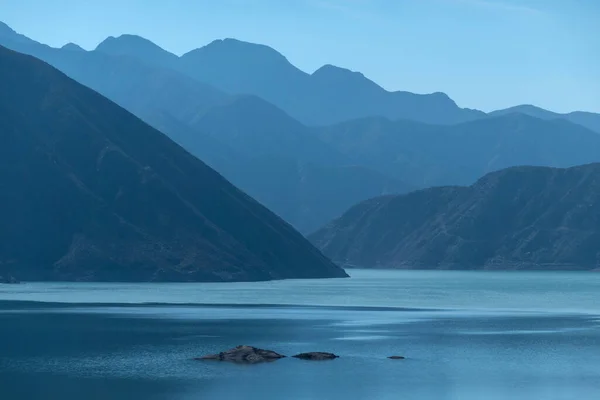 stock image Reservoir Dam Potrerillos (Embalse Dique Potrerillos), Mendoza, Argentina