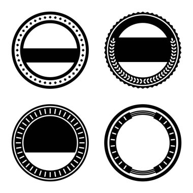 Eski bir rozet dizayn seti