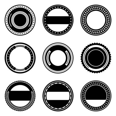 Eski bir rozet dizayn seti