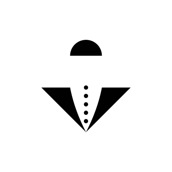Письмо Воротник Платье Крышкой Логотипа Вектор Дизайна — стоковый вектор