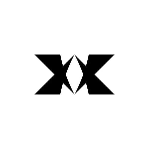 Av字母或Xx字母标志设计矢量 — 图库矢量图片