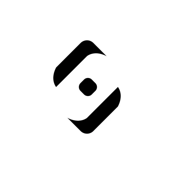 Lettre Avec Logo Carré Vecteur Conception — Image vectorielle