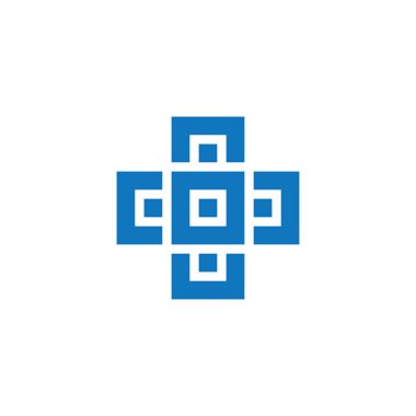 Artı tıbbi logo tasarım vektörü