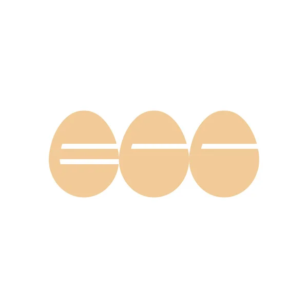 Egg Carta Logo Diseño Vector — Archivo Imágenes Vectoriales